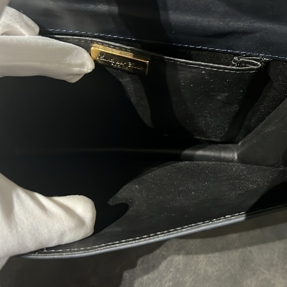 Scuola Del Cuoio Crossbody Blue & Gold - Picture 10 of 13